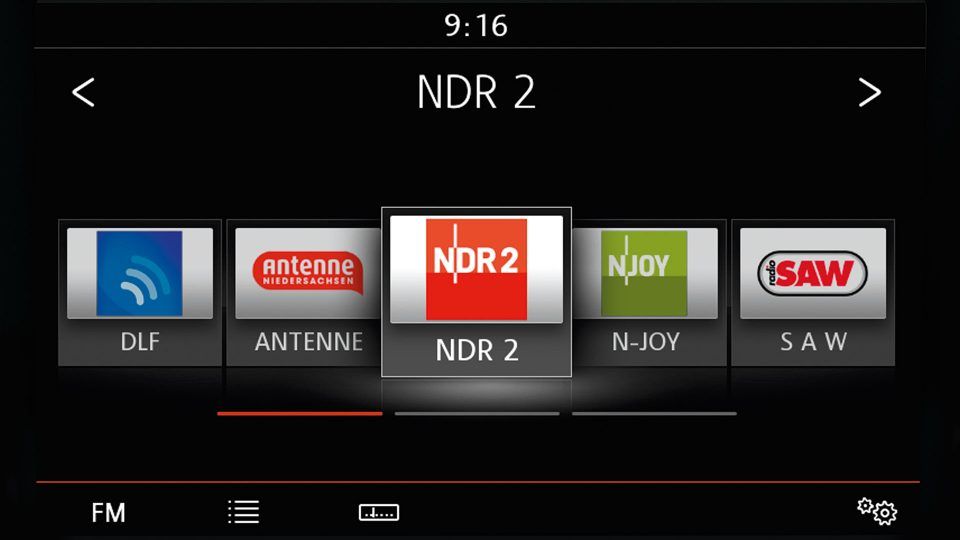 VW RDS Radio Radia Data System Darstellung